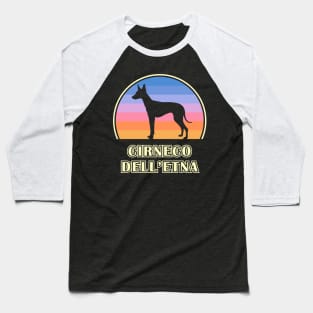 Cirneco dell'Etna Vintage Sunset Dog Baseball T-Shirt